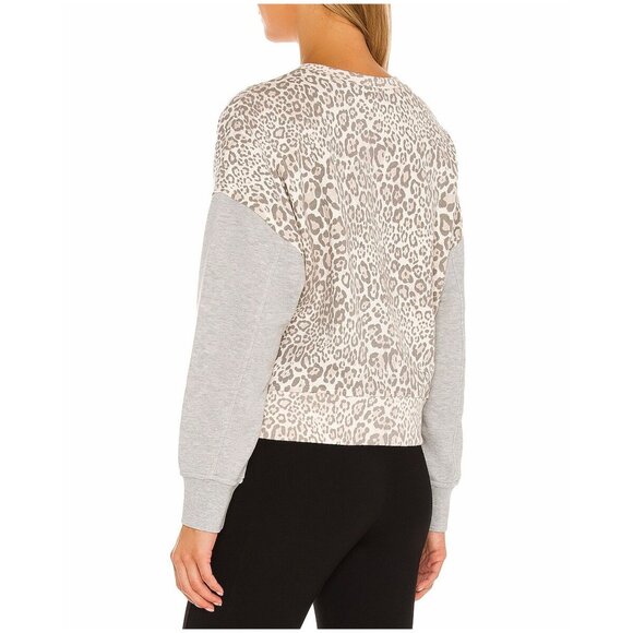 RAILS NWT ALICE COTTON BLEND MIXED GREY CHEETAH SWEATSHIRT. SIZE S - Picture 3 of 11